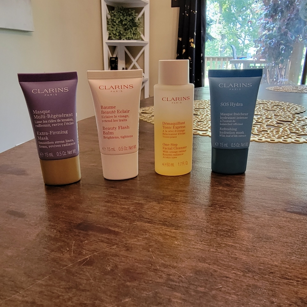 Clarins facial products